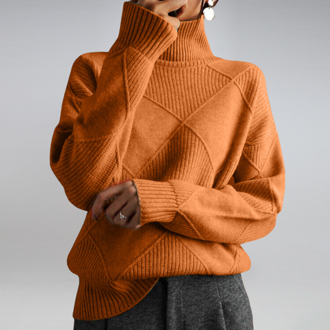 Frederika™ | Blød Rullekravesweater