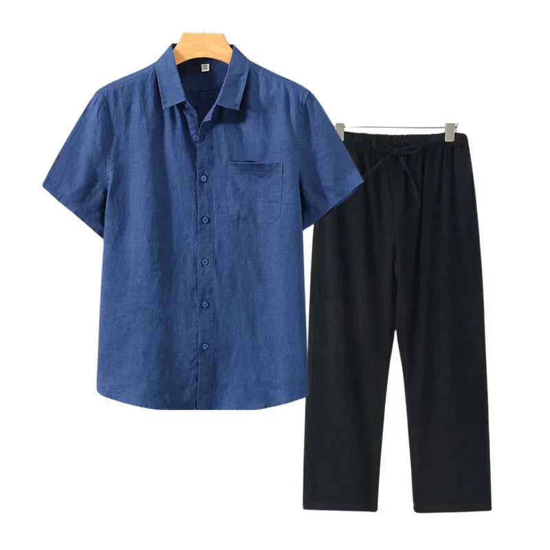 Frederik™ | Linned Combo Korte Mouw