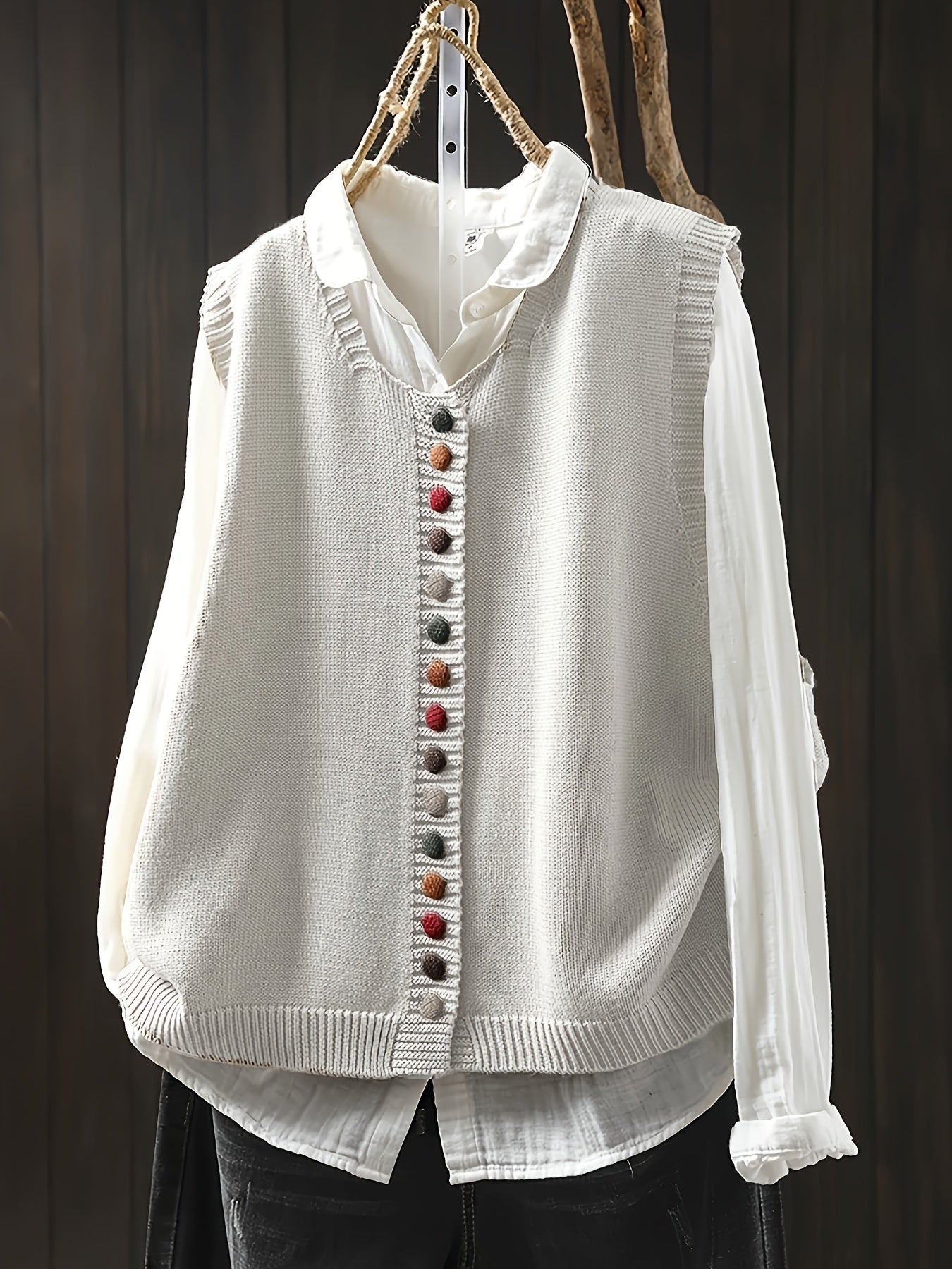 Frederika™ | Ærmeløs Strikket Vest