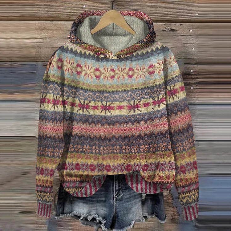 Frederika™ | Tidløs Mønster Hoodie