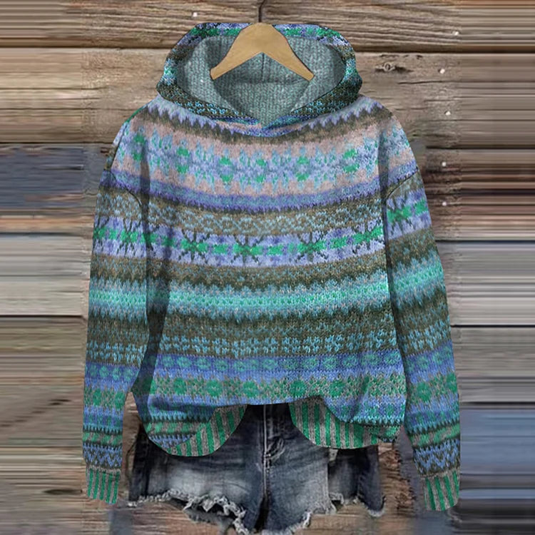 Frederika™ | Tidløs Mønster Hoodie