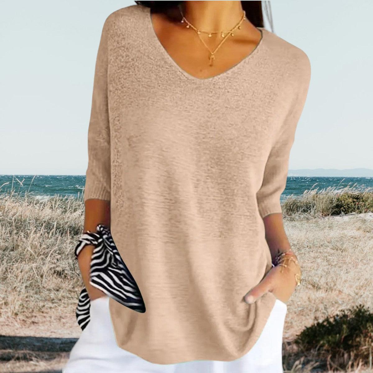 Frederika™ | Stilfuld V-Hals Casual Top