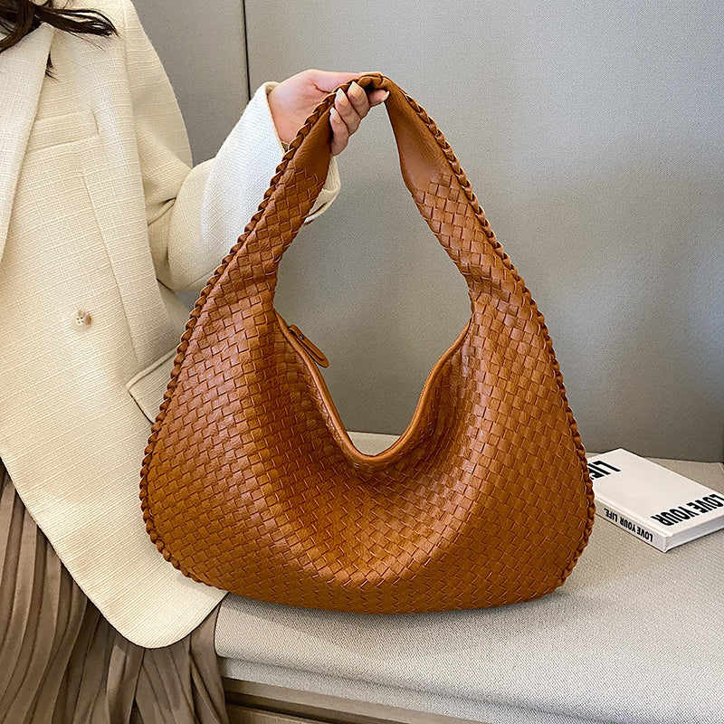 Frederika™ | Stilfuld Vævet Hobo Taske