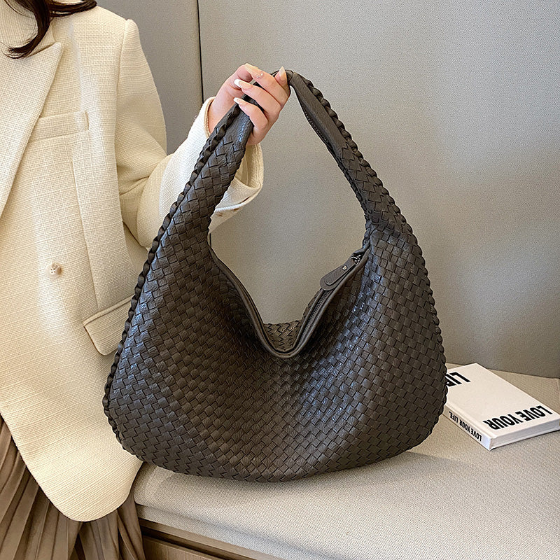 Frederika™ | Stilfuld Vævet Hobo Taske