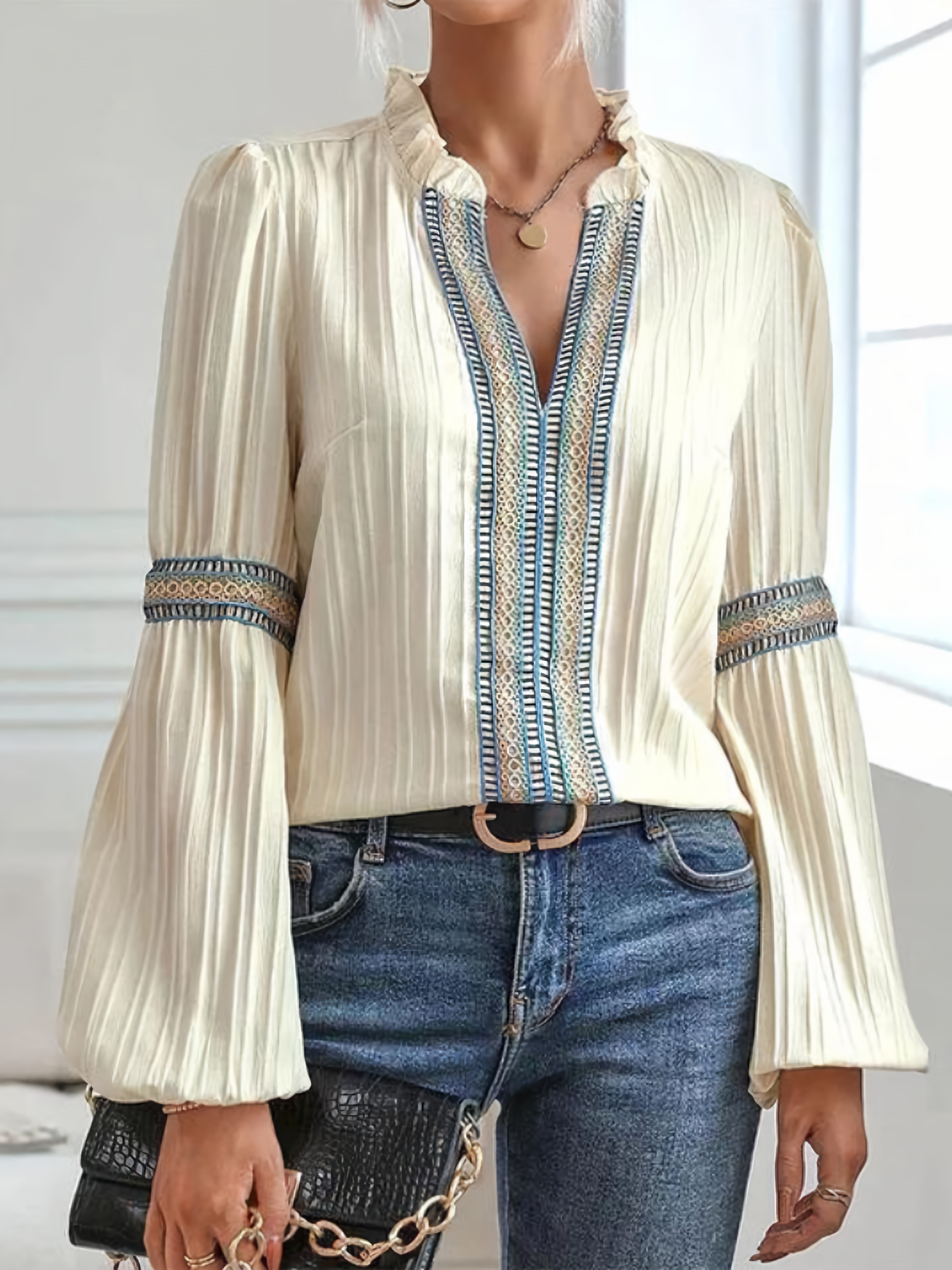 Frederika™ | Spids damebluse