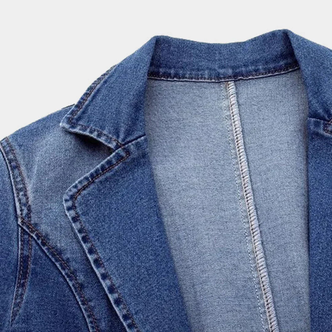 Frederika™ | Stilfuld Denimblazer Til Kvinder