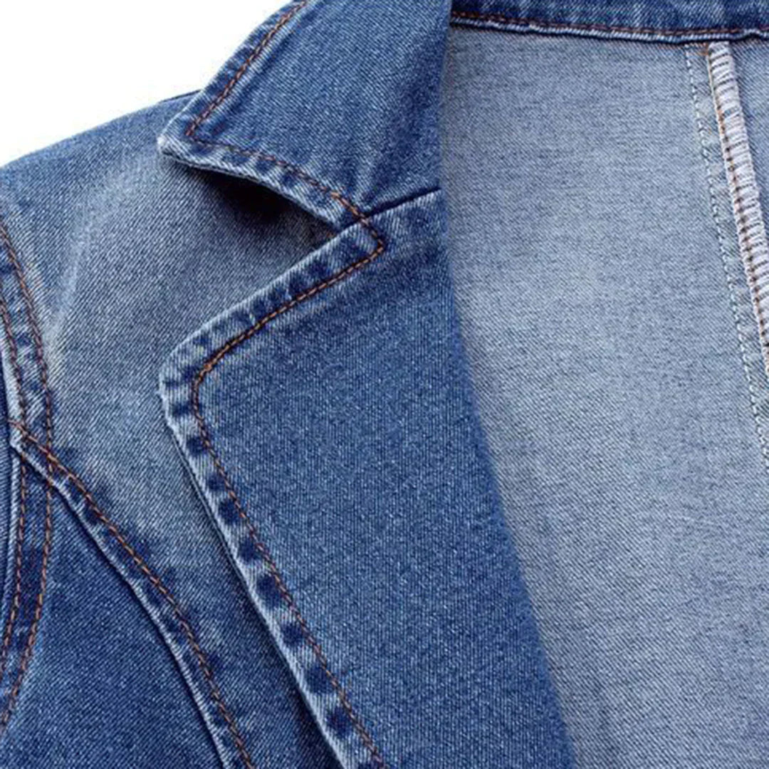 Frederika™ | Stilfuld Denimblazer Til Kvinder