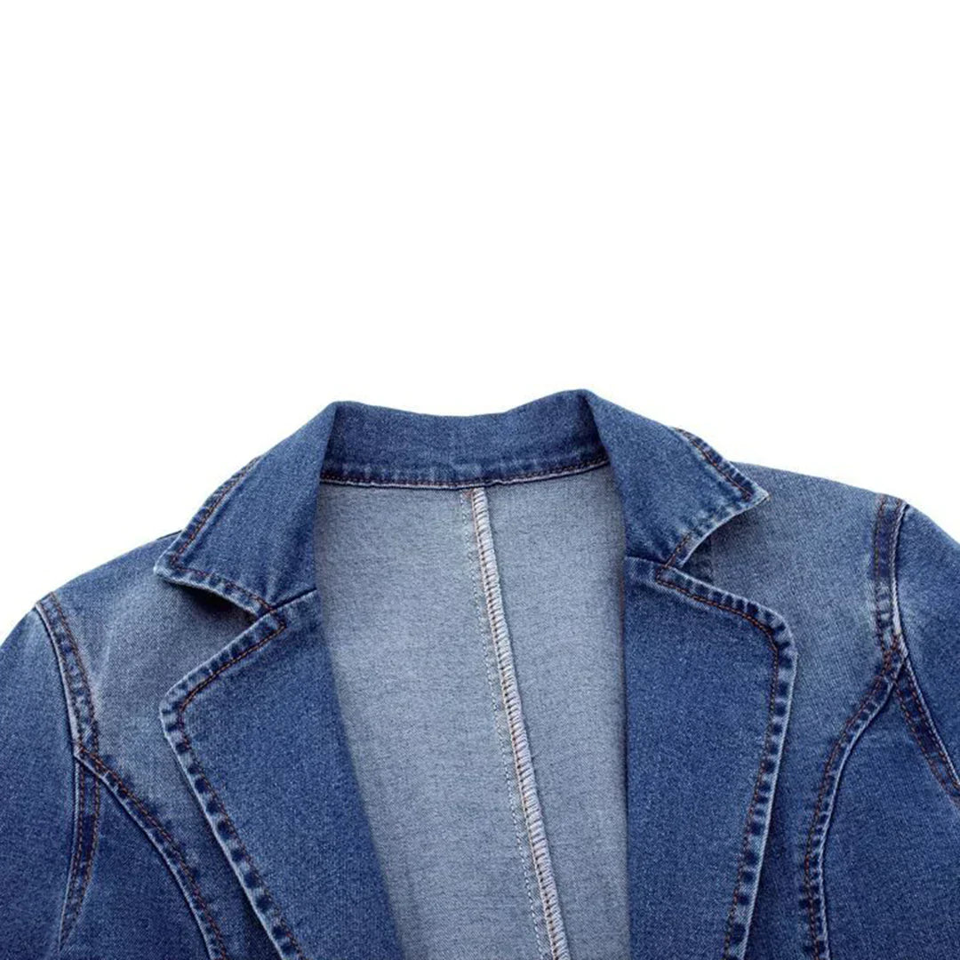 Frederika™ | Stilfuld Denimblazer Til Kvinder