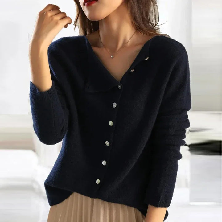 Frederika™ | Blød cardigan med elegant knaplukning