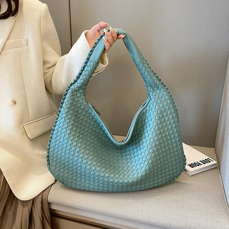 Frederika™ | Stilfuld Vævet Hobo Taske
