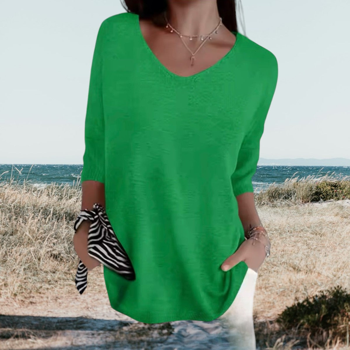 Frederika™ | Stilfuld V-Hals Casual Top