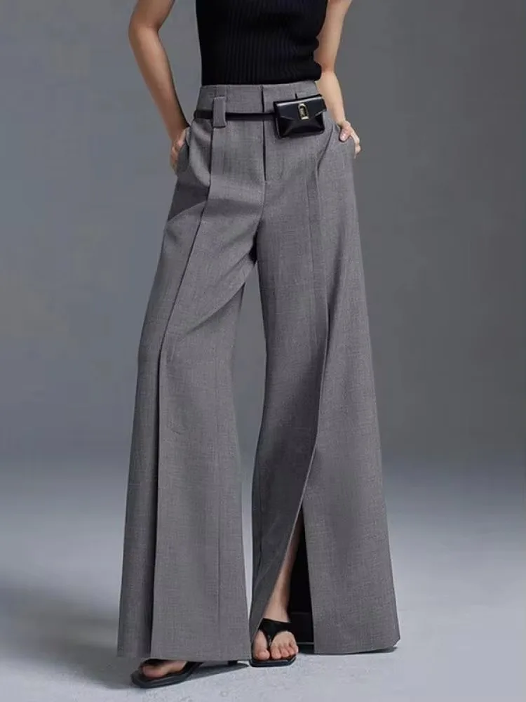 Frederika™ | Stilfulde Wide-Leg Bukser med Slids