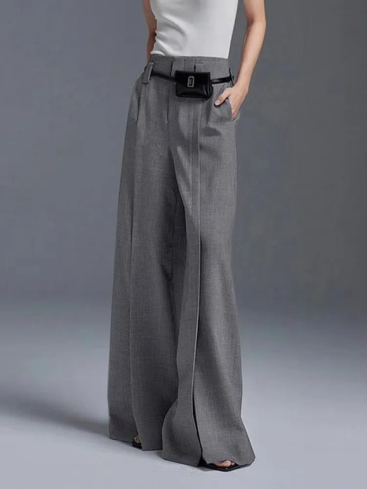 Frederika™ | Stilfulde Wide-Leg Bukser med Slids