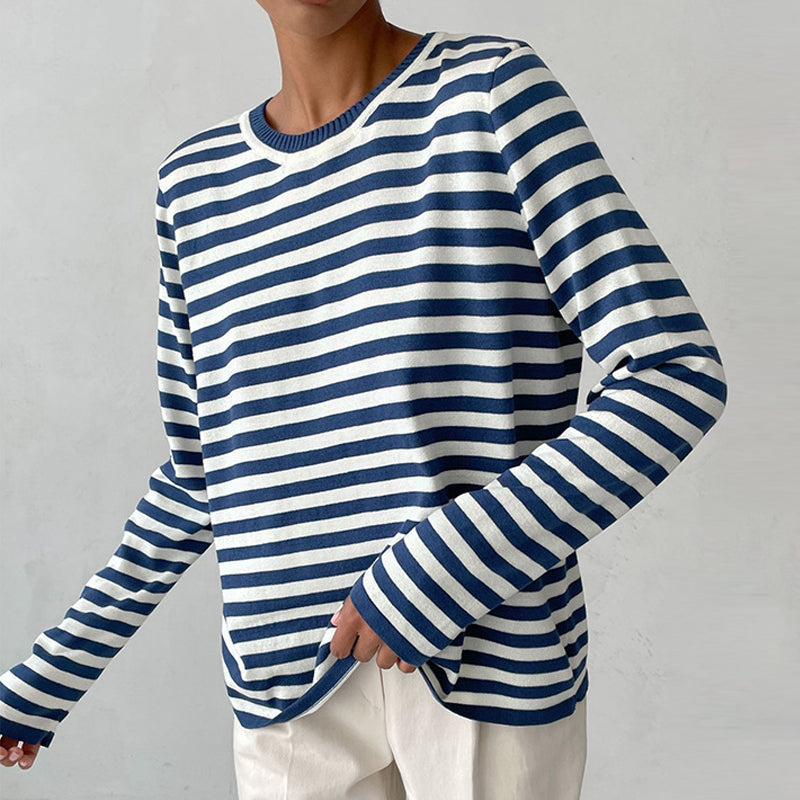 Frederika™ | Elegant stribet T-shirt til kvinder