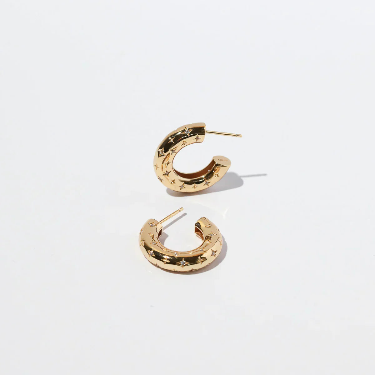 Cosmic Hoop-Øreringe | Guld 16k