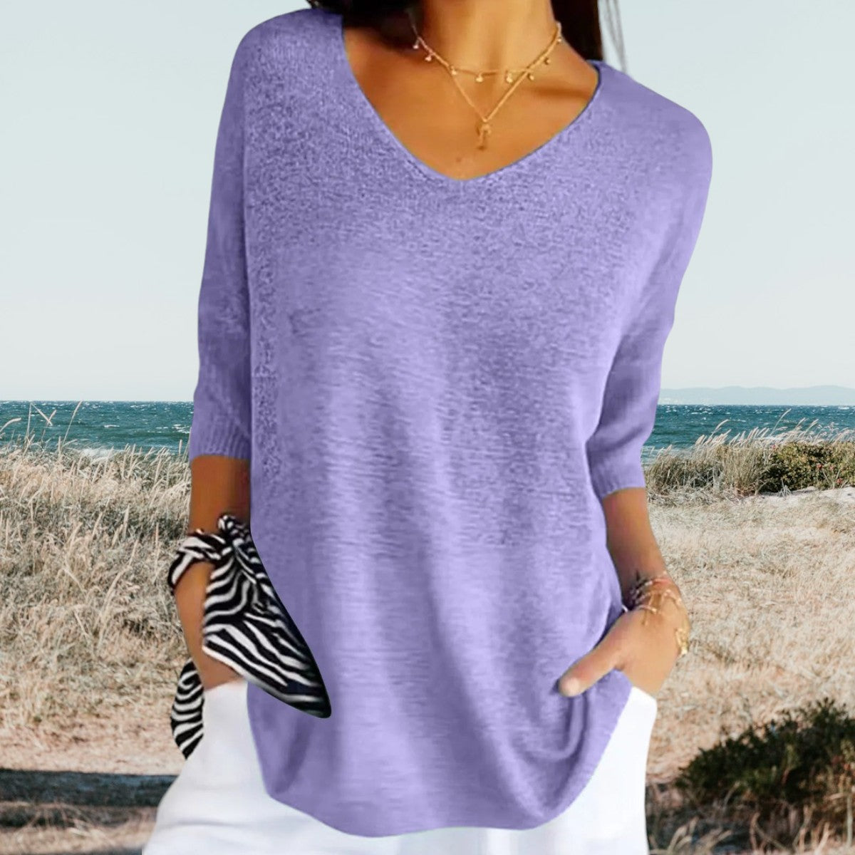 Frederika™ | Stilfuld V-Hals Casual Top