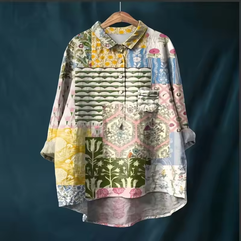 Frederika® | Klassisk Skjorte med Unikt Design