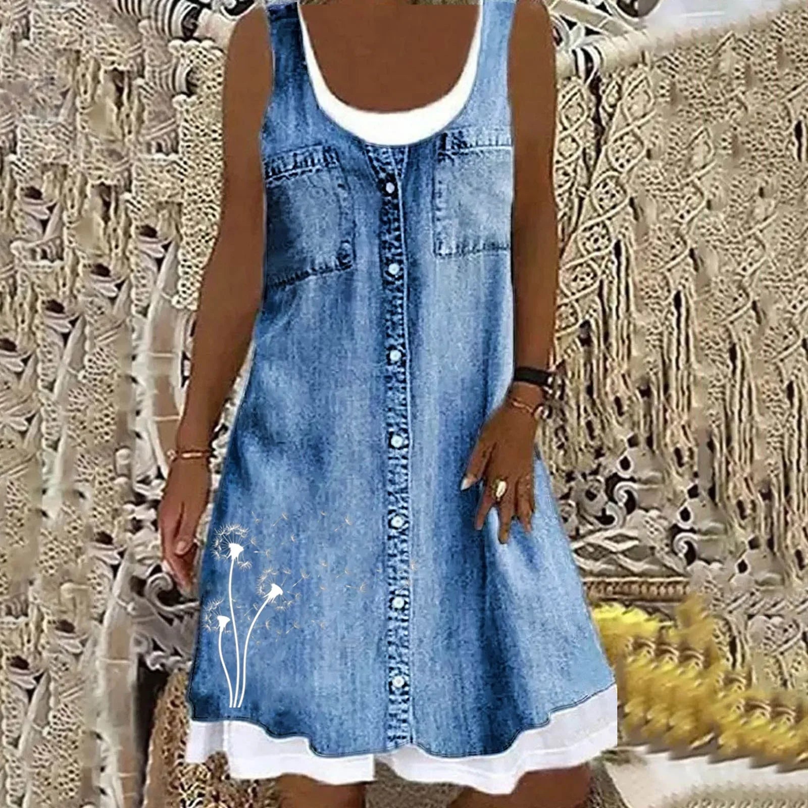 Frederika™ | Blød og Elegant Denimkjole