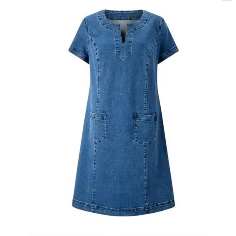 Frederika™ | Blød Denimkjole