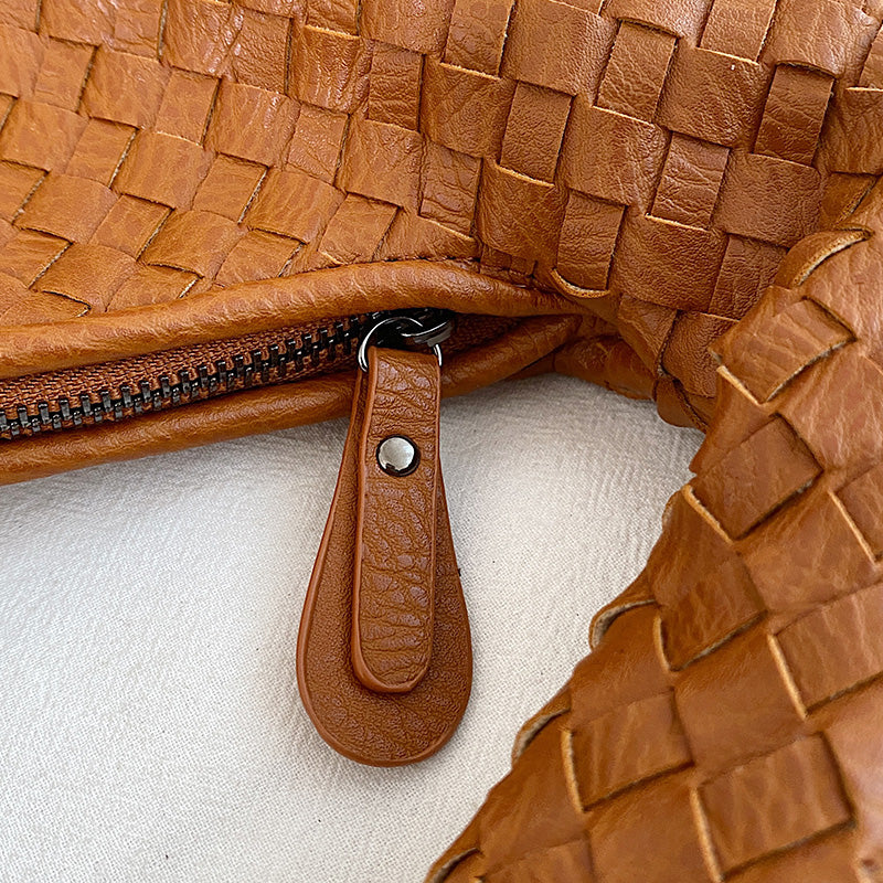 Frederika™ | Stilfuld Vævet Hobo Taske