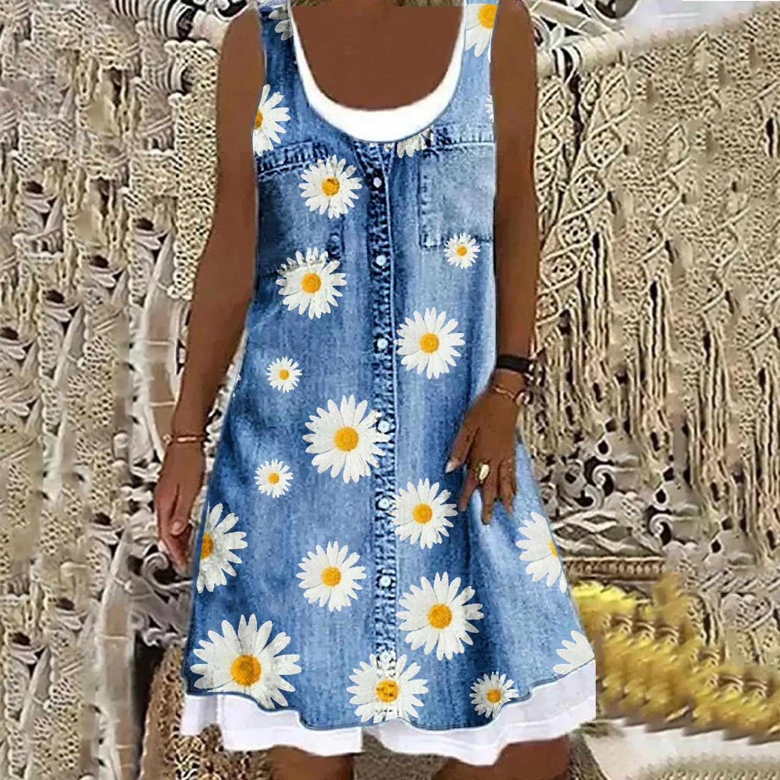Frederika™ | Blød og Elegant Denimkjole