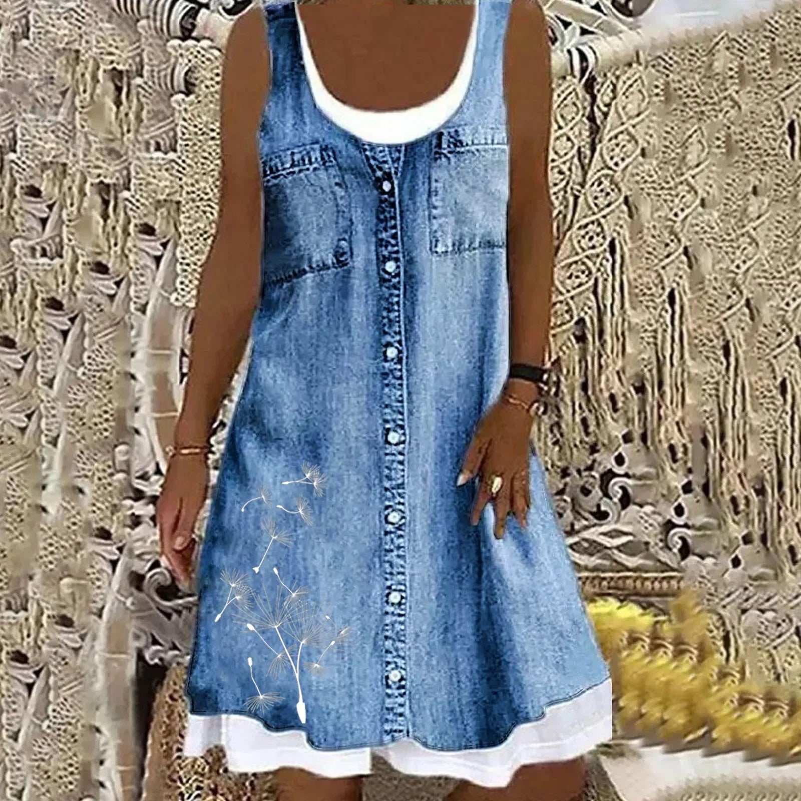 Frederika™ | Blød og Elegant Denimkjole