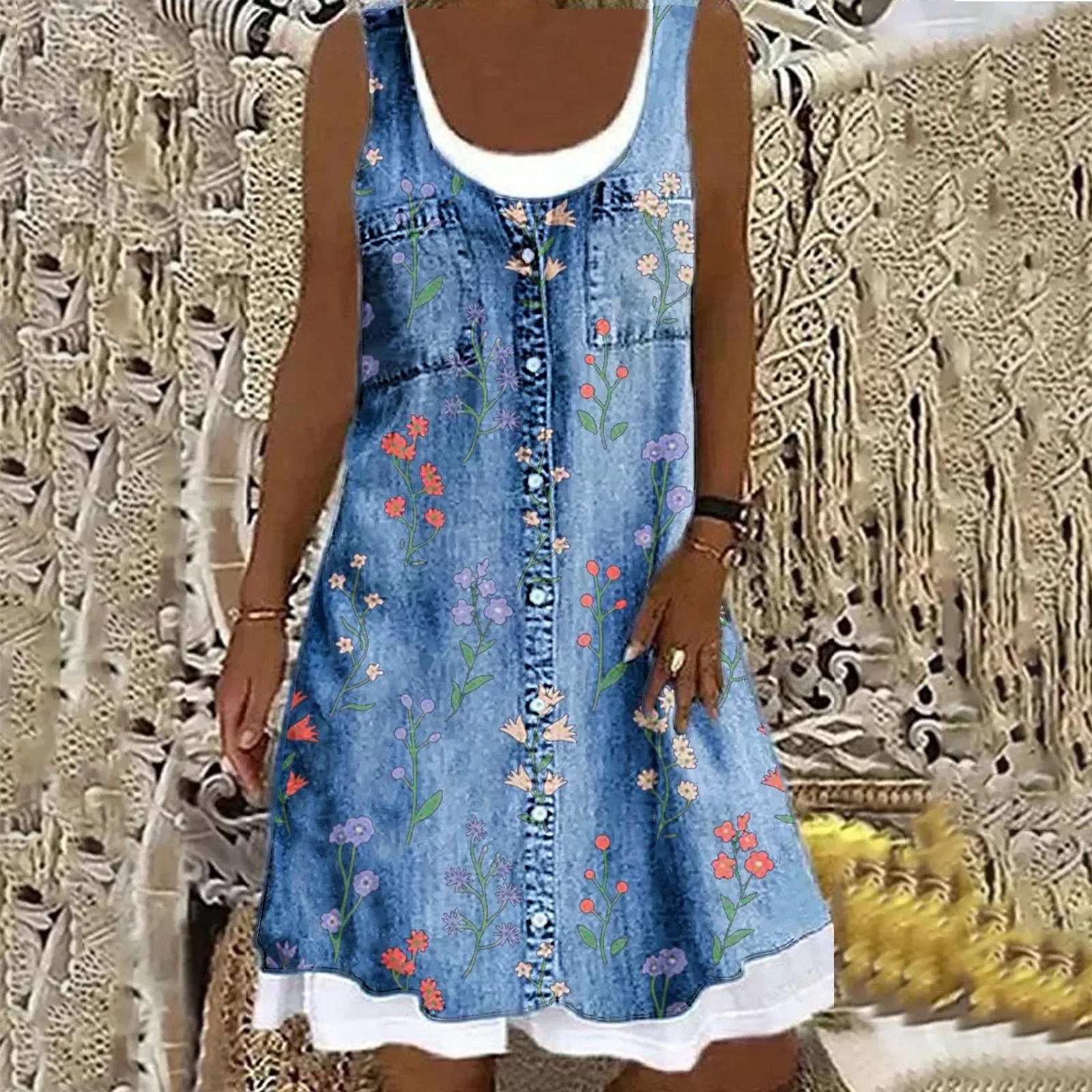 Frederika™ | Blød og Elegant Denimkjole