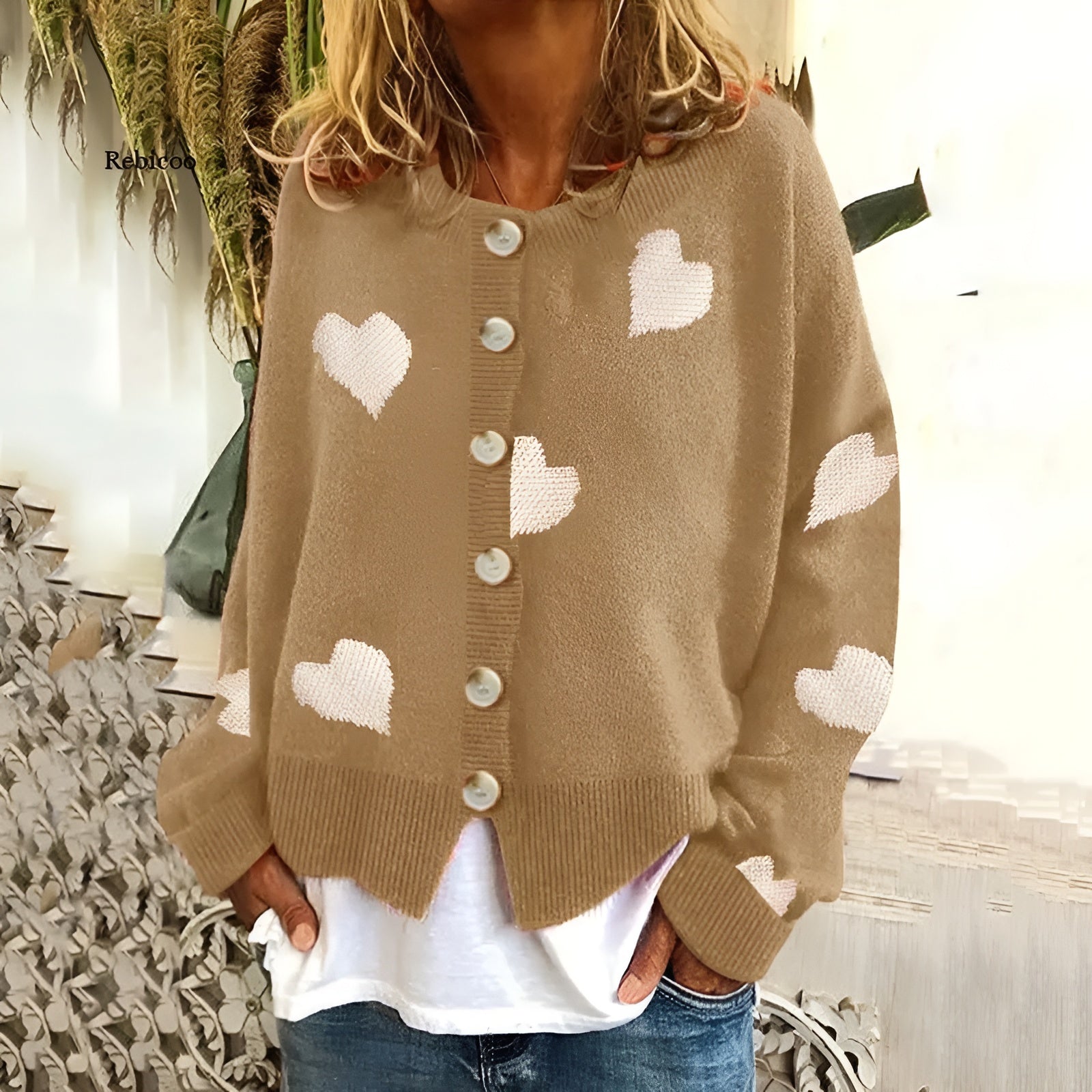 Frederika™ | Hjerte-sweater