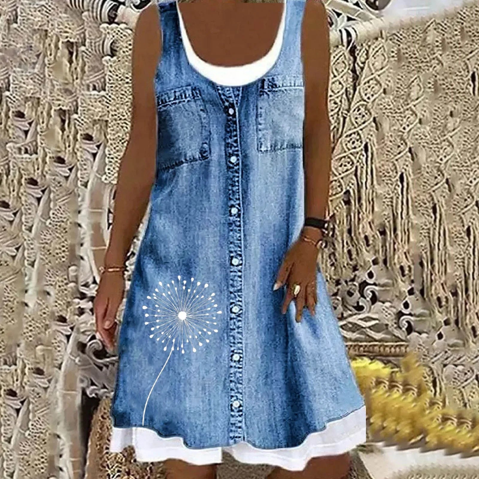 Frederika™ | Blød og Elegant Denimkjole