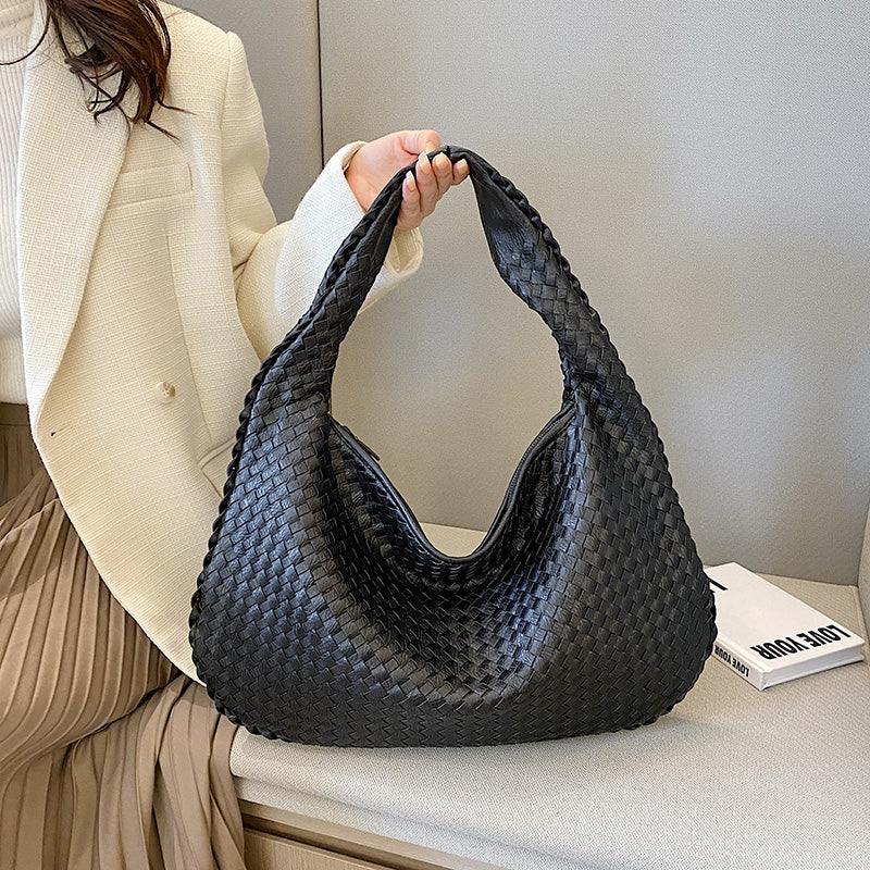Frederika™ | Stilfuld Vævet Hobo Taske