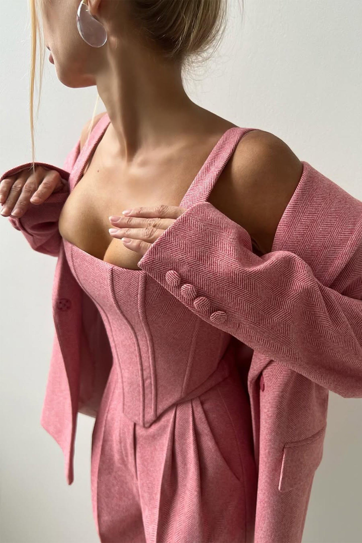 Frederika™ | Tre-delt sæt med dobbeltradet blazer