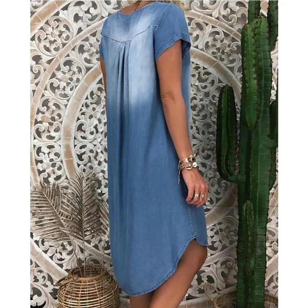 Frederika™ | Afslappet Denim Sommerkjole