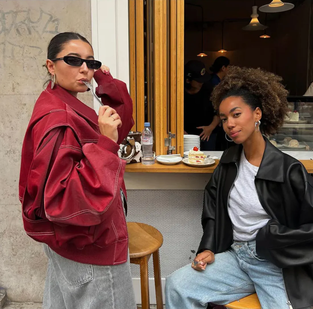 Frederika™ | Oversized Læderjakke