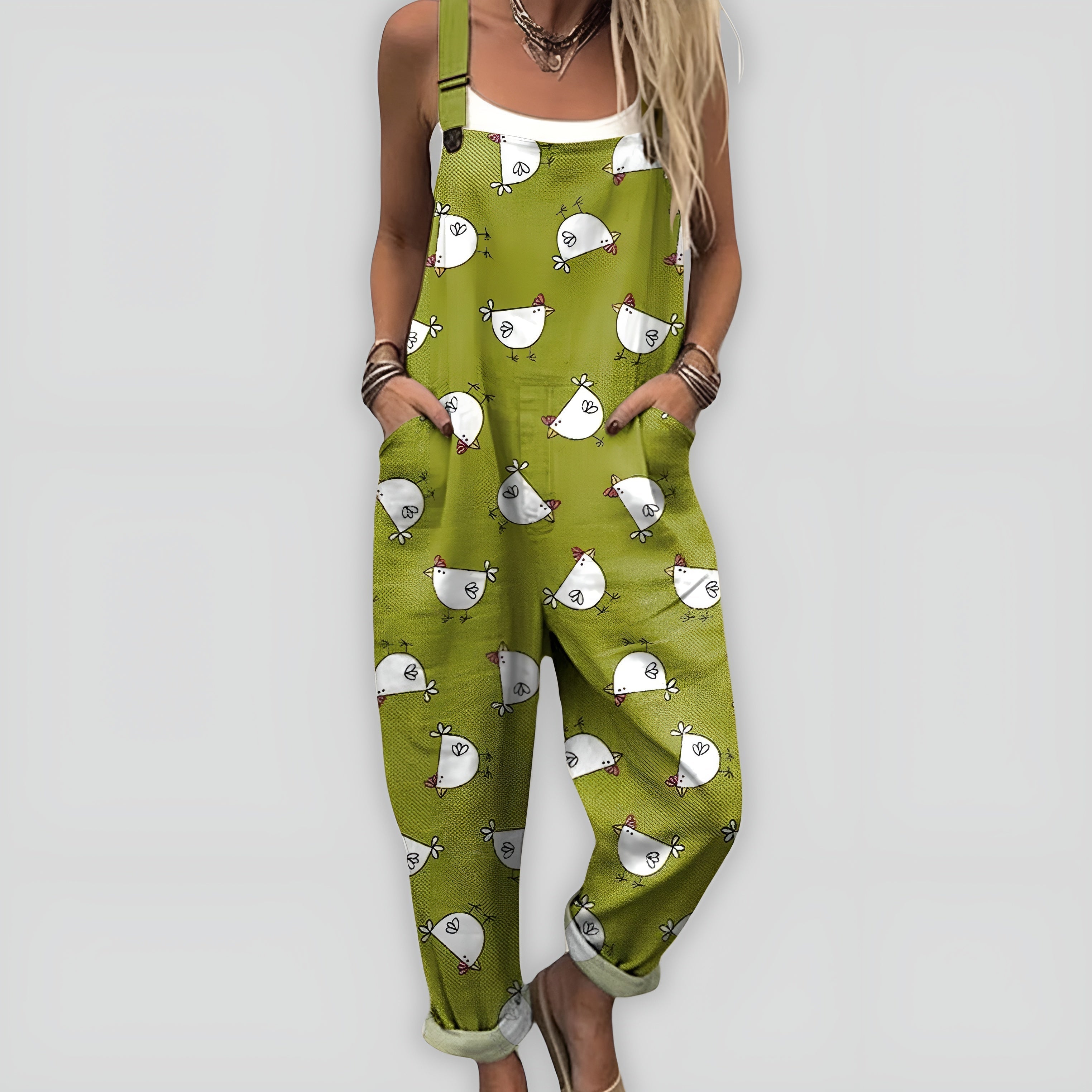 Frederika | Komfortabel og Stilfuld Jumpsuit med Løs Pasform