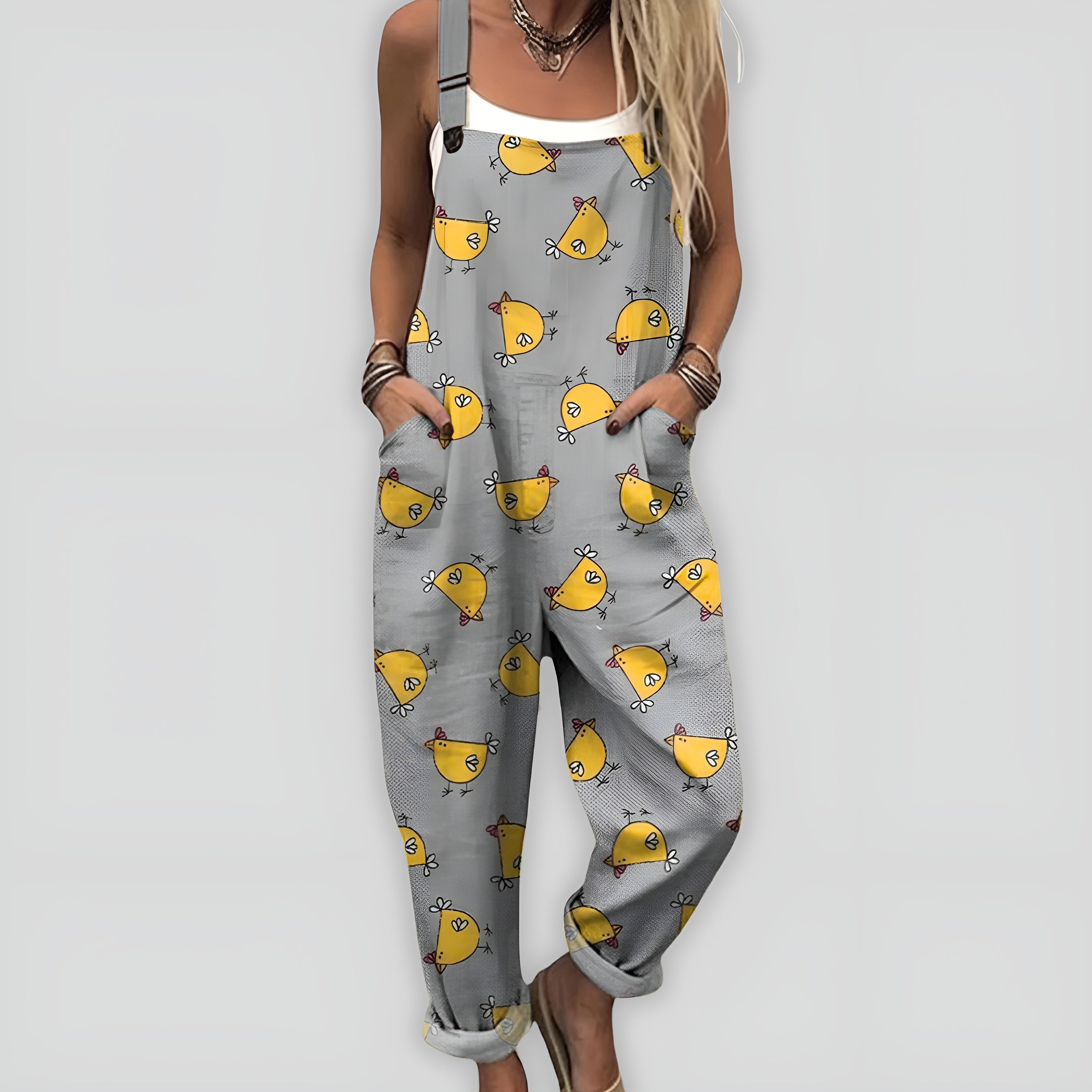 Frederika | Komfortabel og Stilfuld Jumpsuit med Løs Pasform