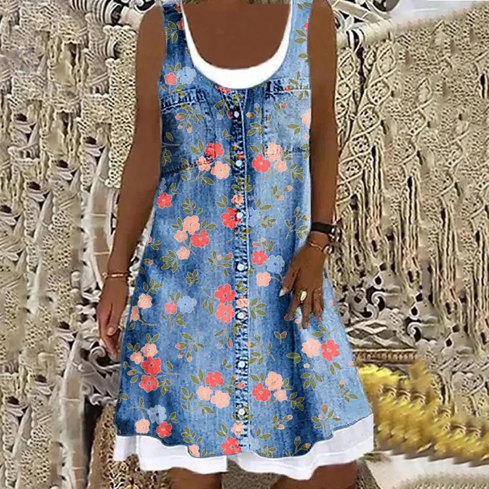 Frederika™ | Blød og Elegant Denimkjole