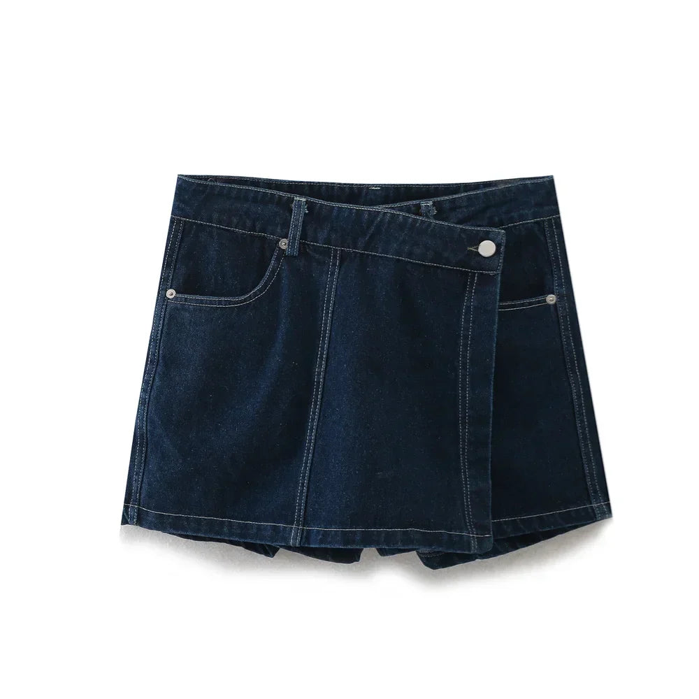 Frederika™ | V-hals Denim Sæt