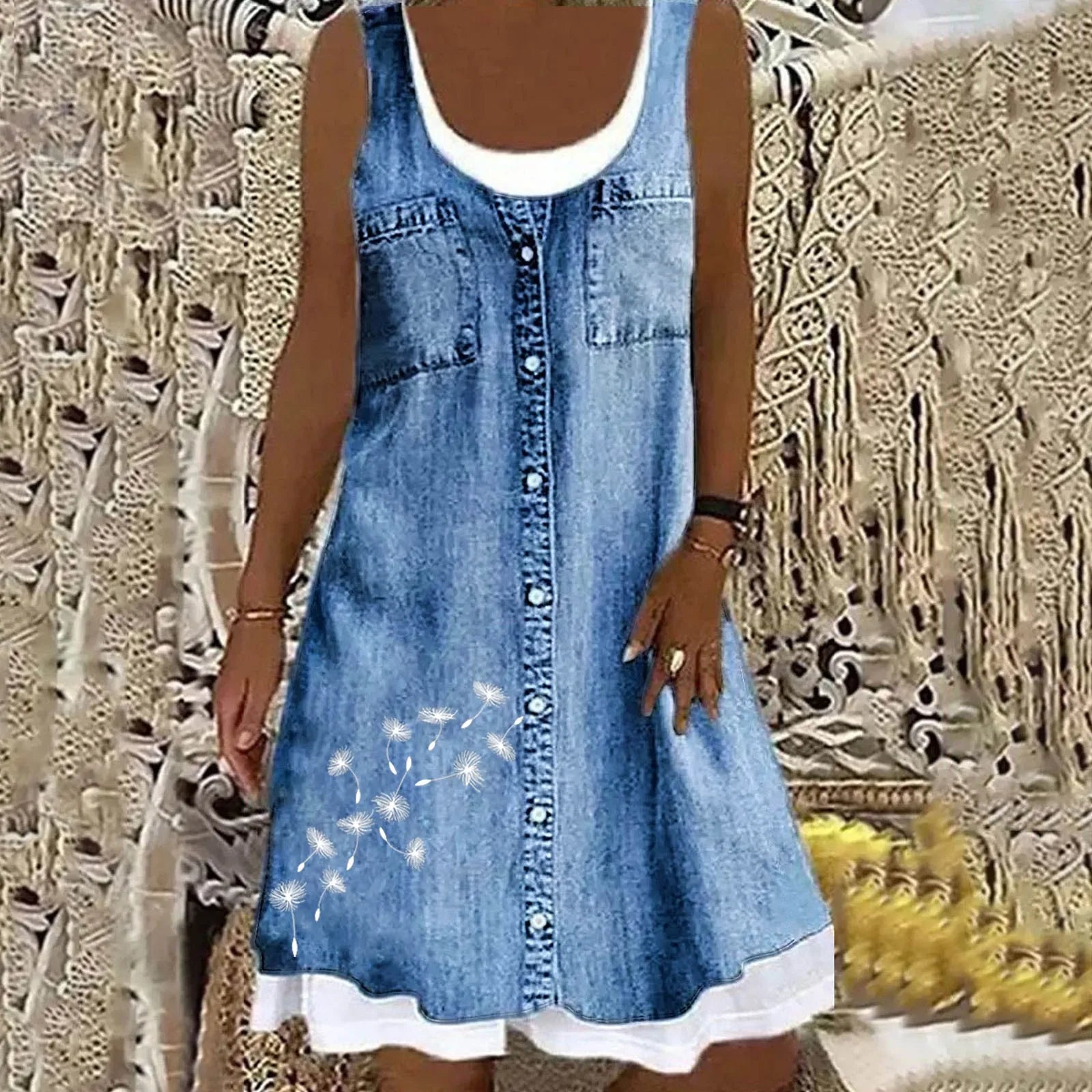 Frederika™ | Blød og Elegant Denimkjole