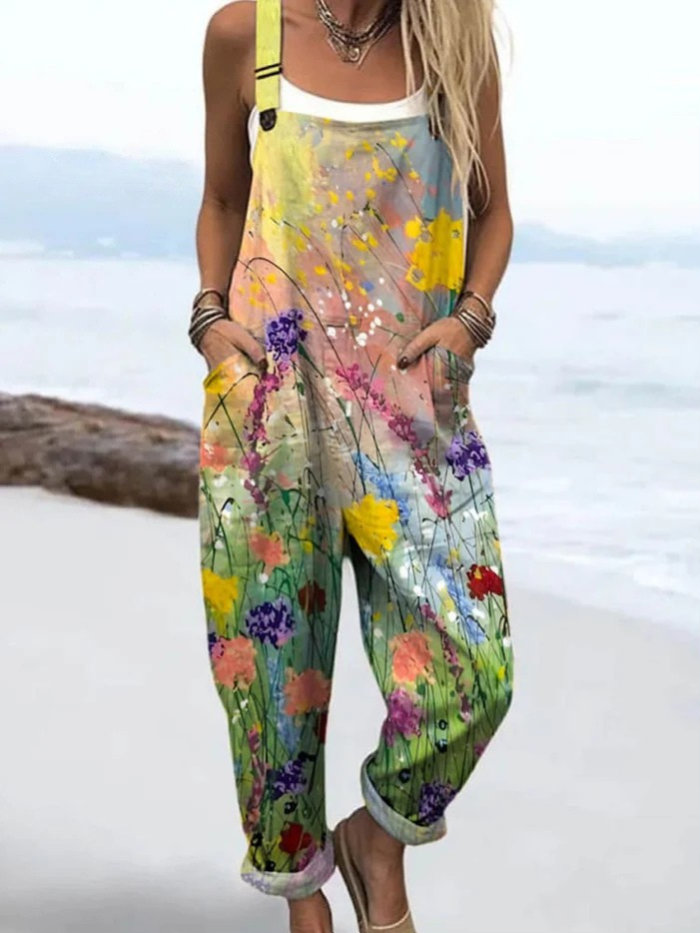 Frederika | Jumpsuit med vintage blomsterprint