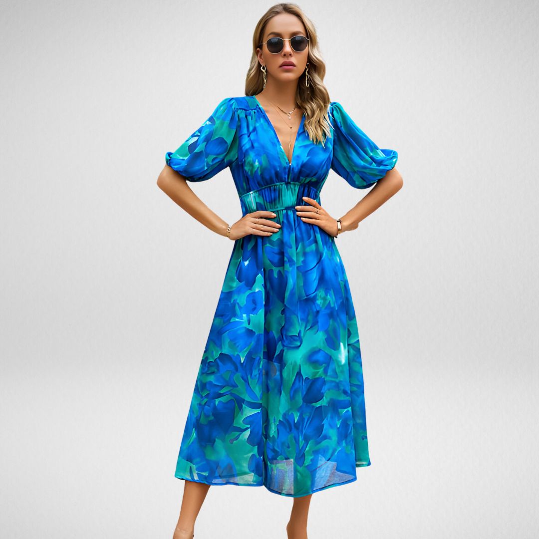 Frederika™ | Stilfuld Geometrisk Print Kjole