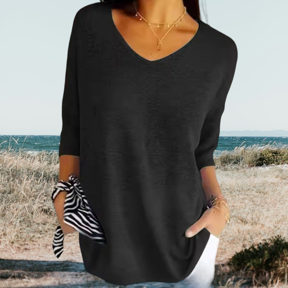 Frederika™ | Stilfuld V-Hals Casual Top