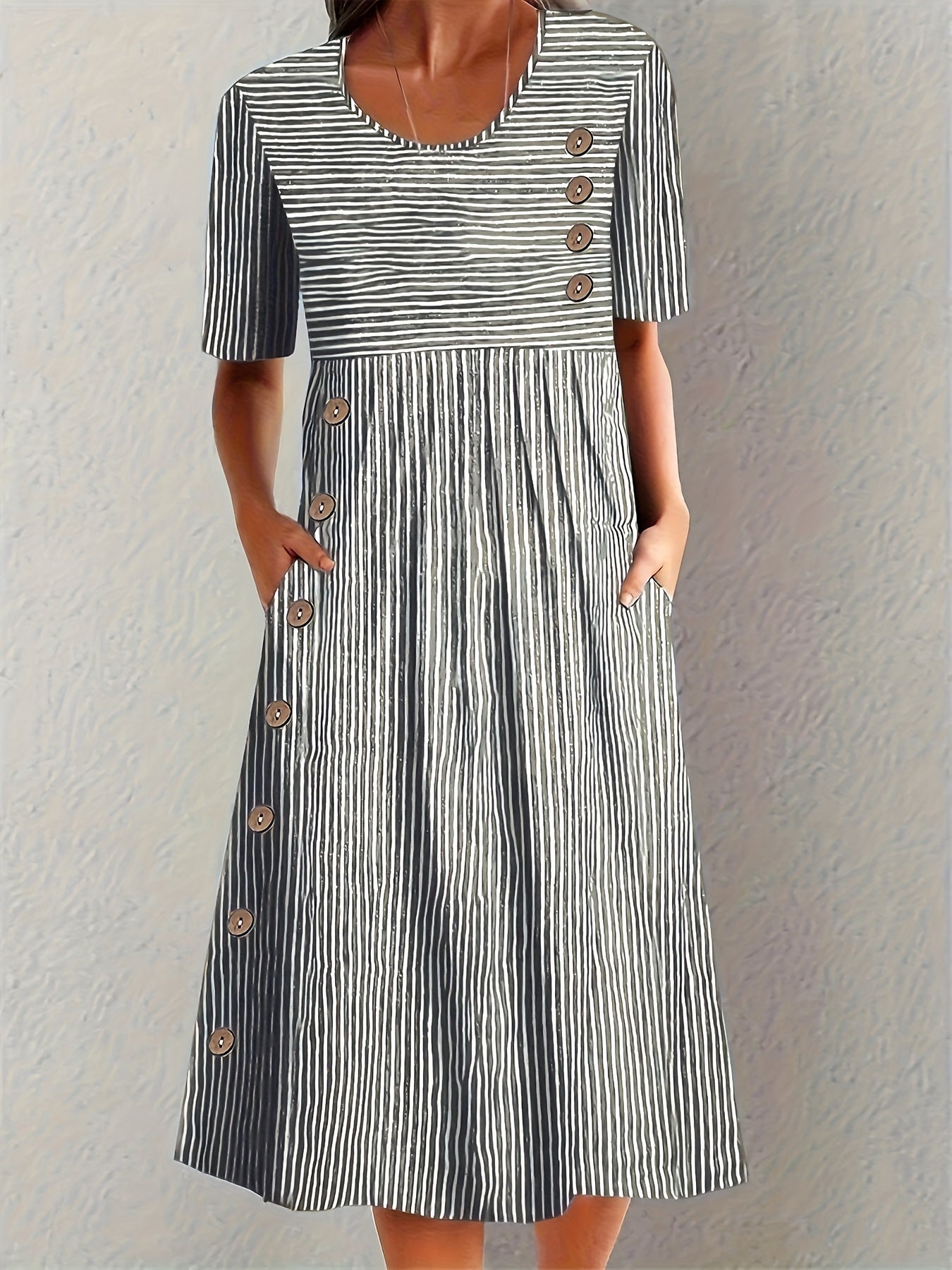 Frederika™ | Stribet Sommerkjole