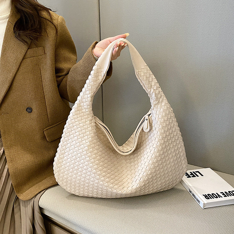 Frederika™ | Stilfuld Vævet Hobo Taske