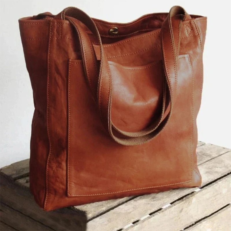 Frederika™ | Rummelig Læder Tote Taske