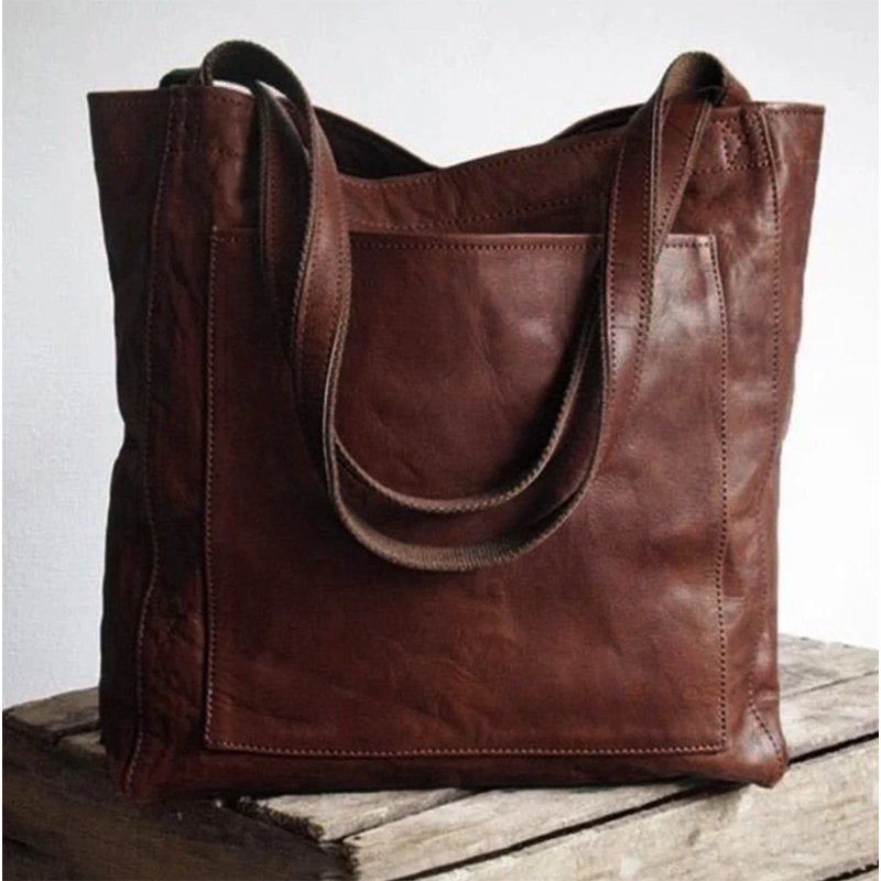 Frederika™ | Rummelig Læder Tote Taske