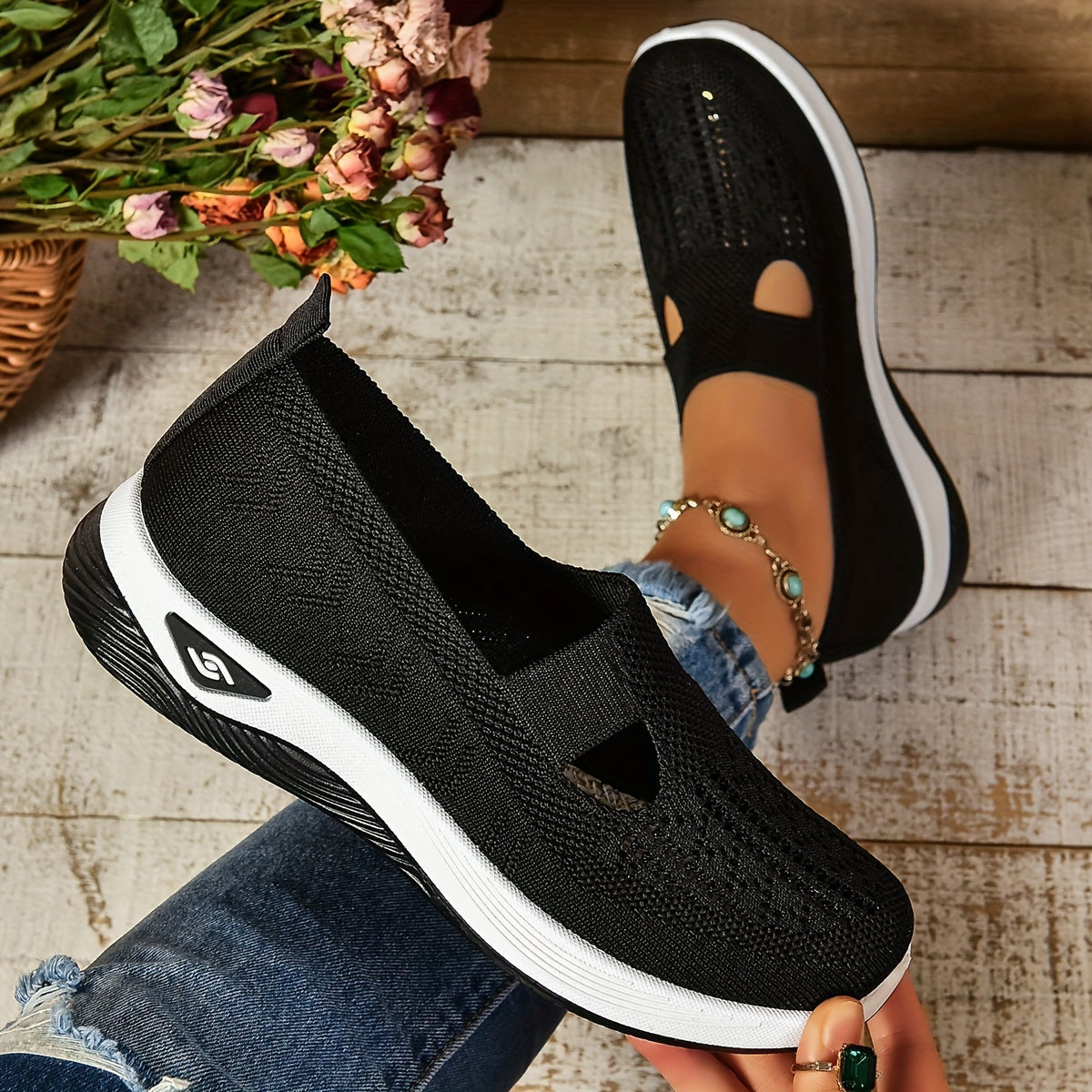 Carmelle – Slip-On åndbare vandresko