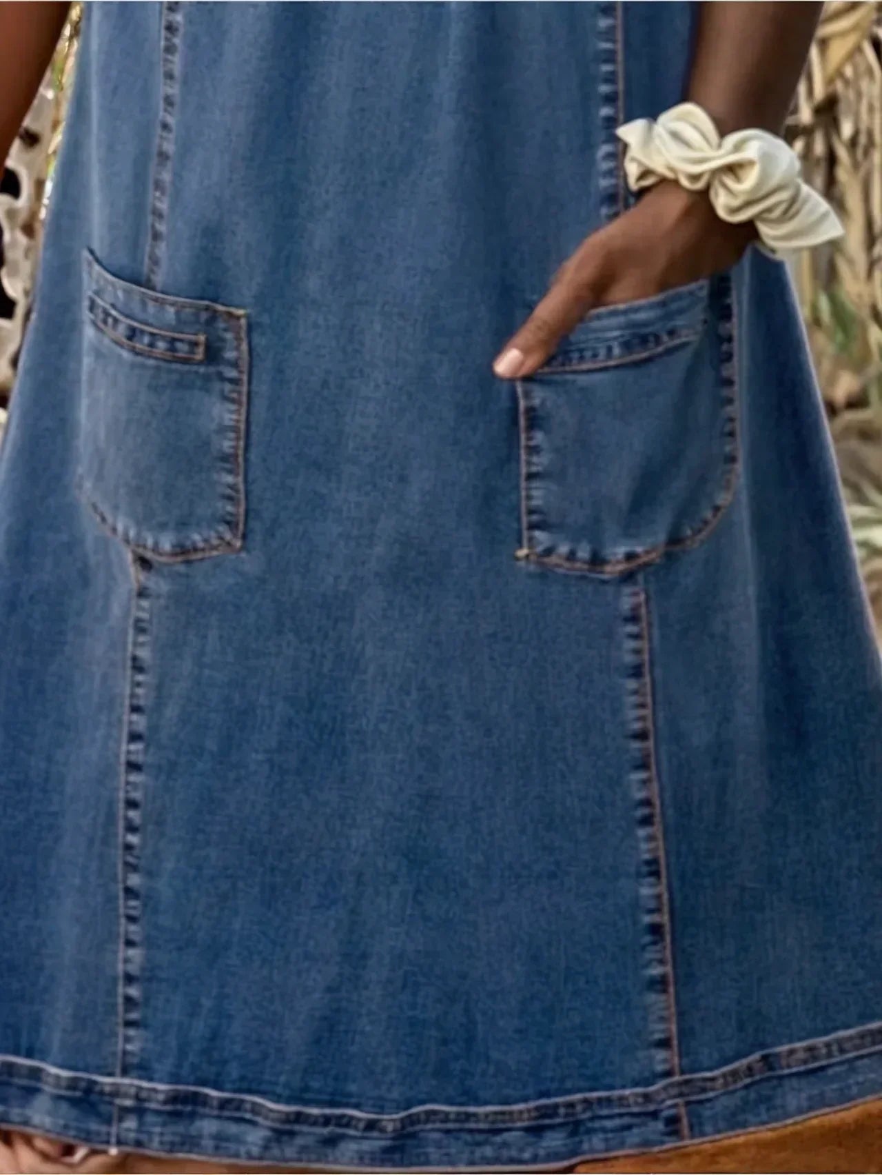 Frederika™ | Blød Denimkjole