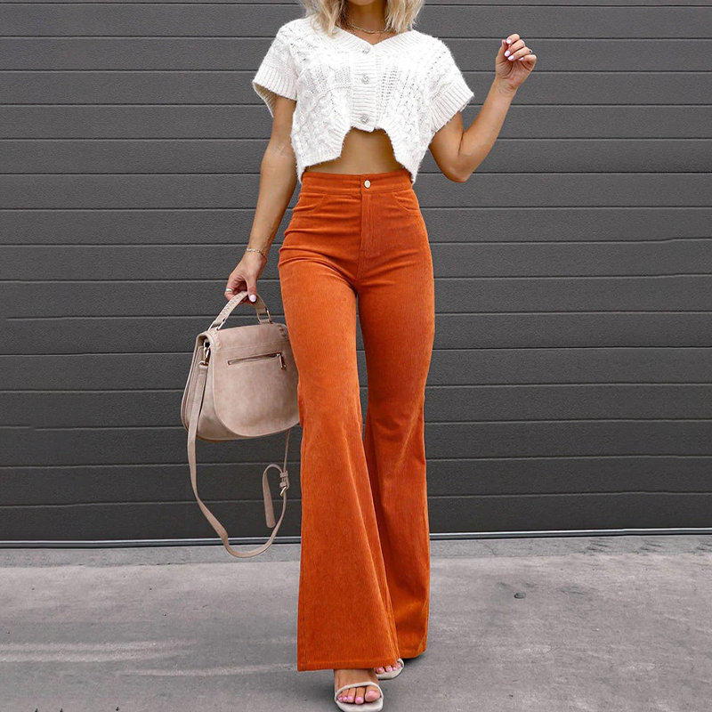 Frederika™ | Stilfulde High-Waist Flared Bukser