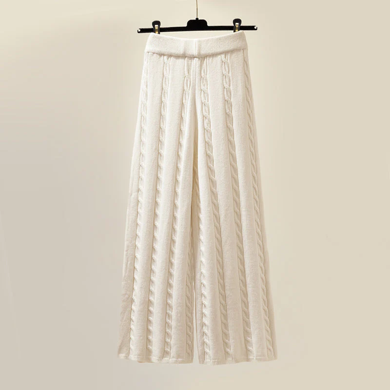 Frederika™ | Beige strik sæt