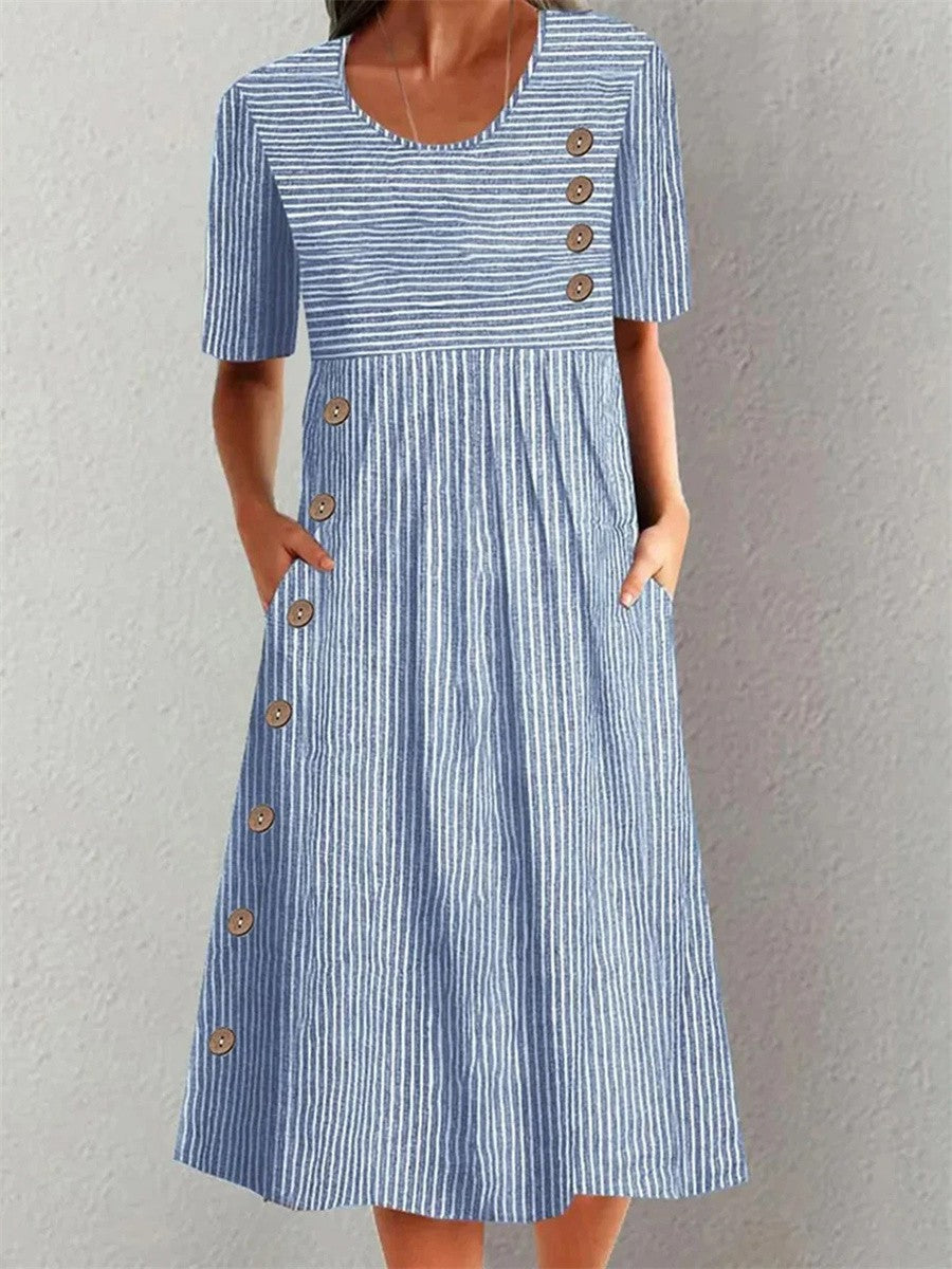Frederika™ | Stribet Sommerkjole